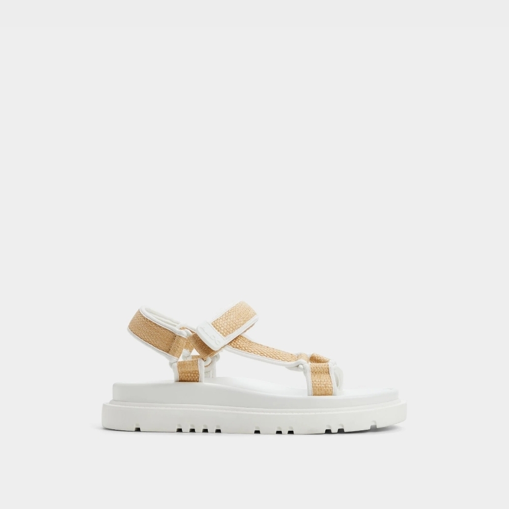 Aldo Women's Oceana Sandals - Cream and White NWT Size 5
